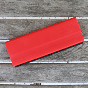 HB Equine Shedder LT 9" grooming blade with durable 3D Printed ABS plastic handle and double-sided replaceable steel blade — lightweight horse grooming tool designed for daily barn use.